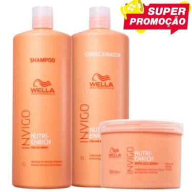 Imagem de Wella Kit Nutri Enrich Shampoo 1L+Condicionador 1L+Mascara 500ml