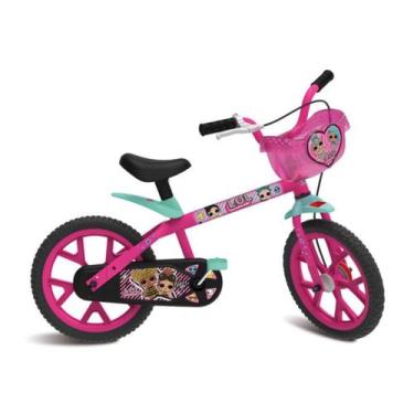 Imagem de Bicicleta Infantil Aro 14 Lol Rosa Bandeirante