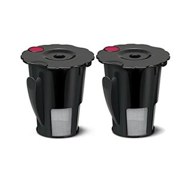 Imagem de Filtro de café pequeno preto reutilizável para Keurig 119367 2.0 My K-Cup modelo atualizado: K200/K300/K400/K500, Preto, 2