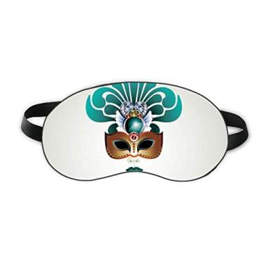 Imagem de Cyan Head Happy Carnival Of Venice Sleep Eye Shield Soft Night Blinfold Shade Cover