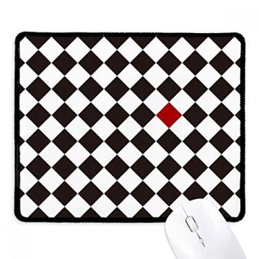 Imagem de Rhombus Line Art Grain Illustration Pattern Mousepad Tapete de borracha para jogos