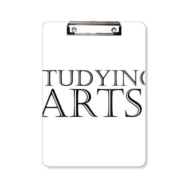 Imagem de Placa de apoio para prancheta de frases curtas para estudar, pasta, bloco de escrita A4