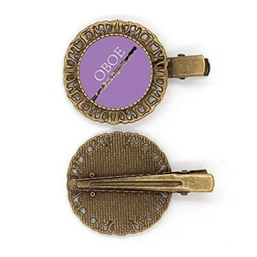 Imagem de Music Classical Instrument Oboé Grampo de cabelo Broche de cabelo Presilha
