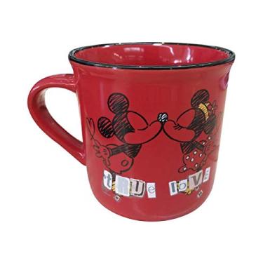 Imagem de Caneca de Porcelana Vermelha Mickey e Minnie “True Love”