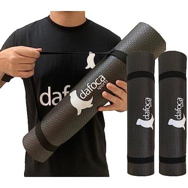 Imagem de Kit 2 Tapetes Yoga Mat e Exercícios 50x180cm 5mm DF1031 Preto Dafoca Sports