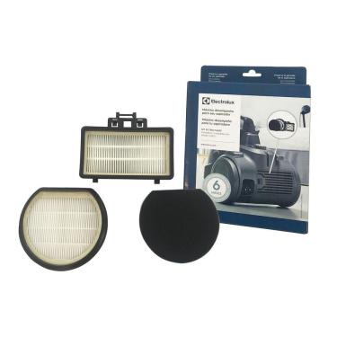 Imagem de Kit Filtros Aspirador Electrolux Hepa Fas30 Eas30 Eas31 A18834401