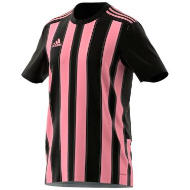 Imagem de Camiseta Adidas Striped 21 Masculino - Preto e Rosa