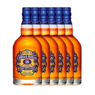 Imagem de Kit 6 Garrafas Whisky Chivas Regal 18 Anos 750Ml