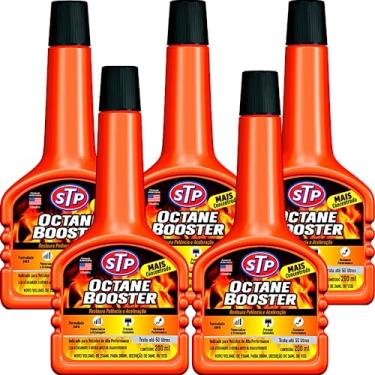 Imagem de Kit 5 Octane Booster Stp - Aditivo Tanque Combustível Gasolina Super Concentrado