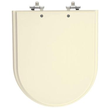 Imagem de Assento Sanitário Duomo Plus Creme Tampa para Vaso Deca de Madeira Laqueada