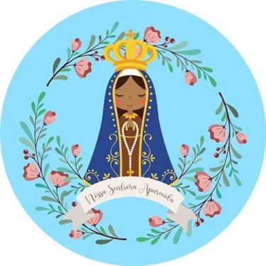 Imagem de Painel Festa Sublimado C/Elástico 1,50m Nossa Senhora (Nossa Senhora Aparecida NSA00003)