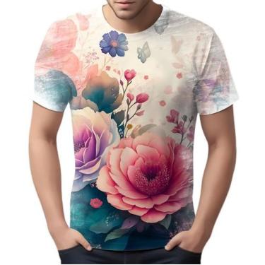 Imagem de Camiseta Camisa Estampa Art Floral Flor Natureza Florida 6 - Enjoy Sho