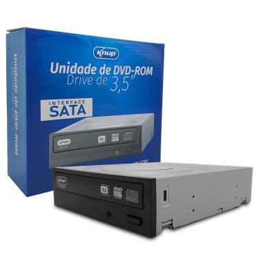 Imagem de Gravador de CD/DVD KNUP KP-LE301, Conexão SATA, Baia 3.5"