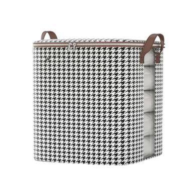 Imagem de Bolsa de armazenamento de colcha de grande capacidade para guarda-roupa doméstico, bolsa de classificação de colcha de algodão para roupas, bolsa de mudança e embalagem de roupas - janela visual 180#