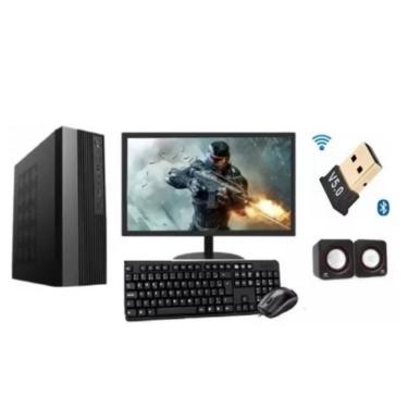 Imagem de Mini Desktop Intel Core I7 16gb Ram Ssd 1tb+monitor 19 teclado e mouse win 11 caixa de som pl.vídeo integrada rede giga