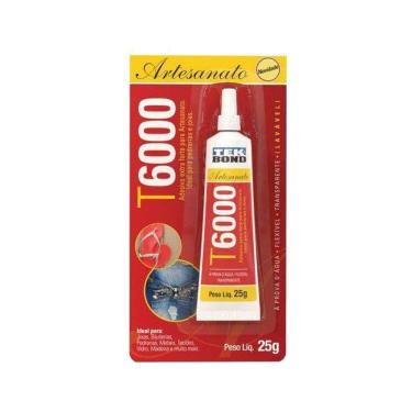 Imagem de Cola Para Artesanato Adesivo Extra Forte T6000 25G.