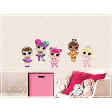 Imagem de Adesivo De Parede Lol Surprise - Bonequinhas + Poás