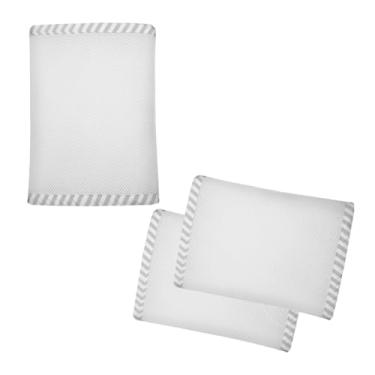 Imagem de Baby Deluxe Tela Respirável Para Berço Chevron Cinza