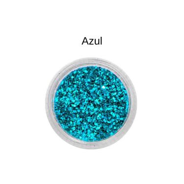 Imagem de Glitter Flocado Maquiagem Rosto Corpo Cabelo Purpurina Brilho Grosso Holográfico Artístico Corporal Facial Make Carnaval