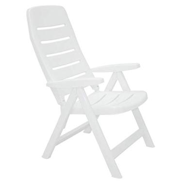 Imagem de Cadeira Dobrável Branca com Encosto Alto - Iracema-TRAMONTINA-92240010