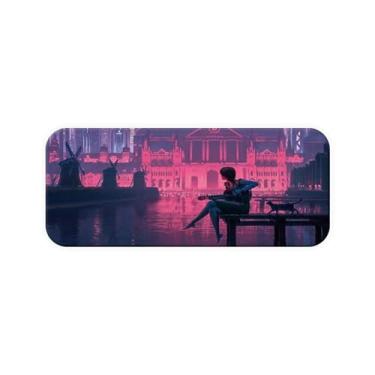 Imagem de Mouse Pad Gamer Cyberpunk Sci-fi Anime Extra Grande 90x40 costurado (3)