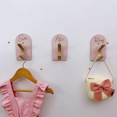 Imagem de 9 Ganchos infantil Provador de loja roupas boho capela arco