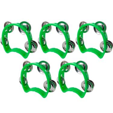 Imagem de Kit 5 Pandeiros Meia Lua Infantil Verde New York