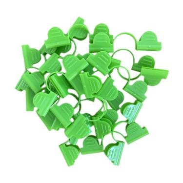 Imagem de Shakven Clipes para plantas, braçadeiras para estufa - 50 peças de cobertura de linha de filme e clipes de rede de jardim | Aros de estufa, suprimentos, prendedor de filme curvado em arco para