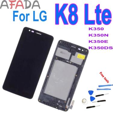 Imagem de 5 "para LG LTE K8 K350 K350N K350E K350DS Display LCD com Tela de Toque Digitador Assembléia Com