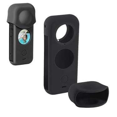Imagem de Generic HuaerHui Capa protetora de silicone para Insta 360 ONE X2, acessório de borracha para câmera de ação com capa de lente de silicone, preta, W-ZJ055