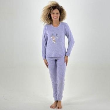 Imagem de Pijama Victory Plush Manga Longa com Calça Feminino-Feminino