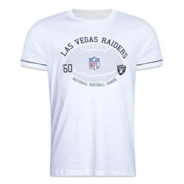 Imagem de Camiseta Slim New Era Las Vegas Raiders Core Branco-Masculino