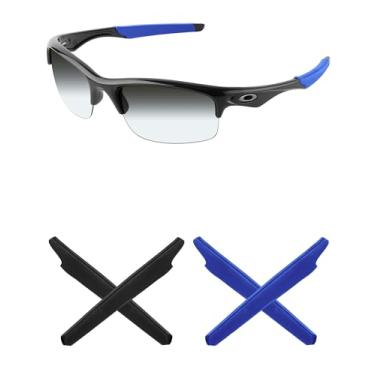 Imagem de Mryok Meias de substituição para óculos de sol Oakley Bottle Rocket – Opções, Azul e preto, One Size