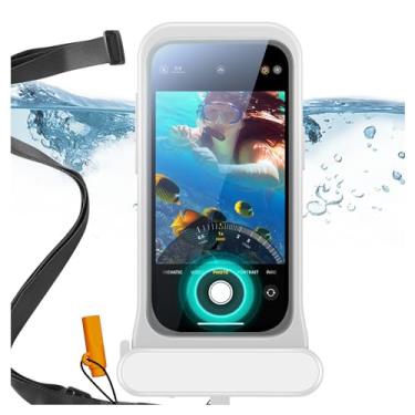 Imagem de ESR Bolsa de telefone flutuante à prova d'água IPX8 para iPhone 15 Pro/14 Pro/13 Pro, sensibilidade ao toque subaquático, com cordão, bolsa seca para mergulho com snorkel, Transparente