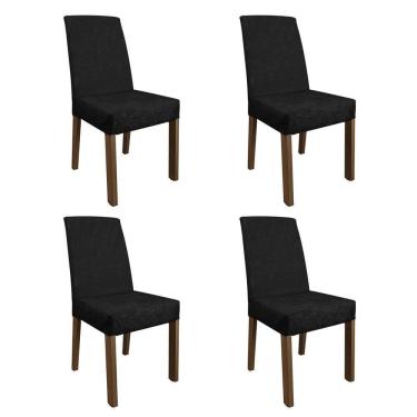 Imagem de Kit 4 Cadeiras De Jantar 4255 Rustic/oxford Madesa Rustic/oxford