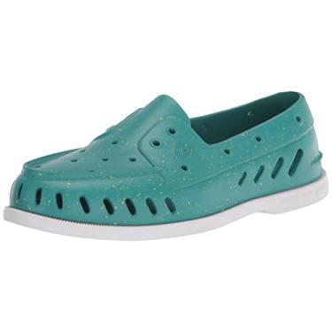 Imagem de Sperry Sapato de barco flutuante original autêntico masculino, Salpicos de azul-petróleo, 11