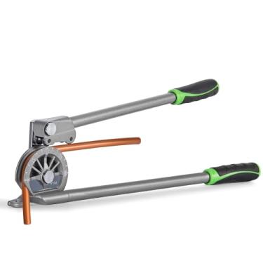Imagem de Antstone 1/5.1 cm OD Tubing Bender Roller Type Pipe Bender 180° HVAC Ferramenta de dobra de tubo de alumínio de cobre para reparo de refrigeração de ar condicionado