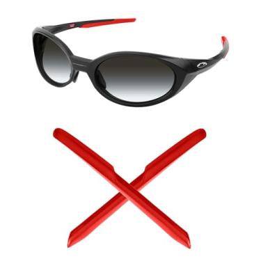 Imagem de Mryok Meias de substituição para óculos de sol Oakley Eye Jacket Redux OO9438 - Vermelho