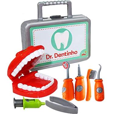 Imagem de Brincando de Profissões Dr Dentinho com Acessórios, Elka, Multicor
