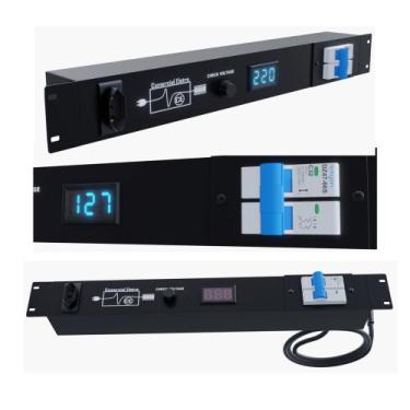 Imagem de Distribuidor de Tomadas 20A Profissional Regua Padrão Rack 9 Tomadas 2