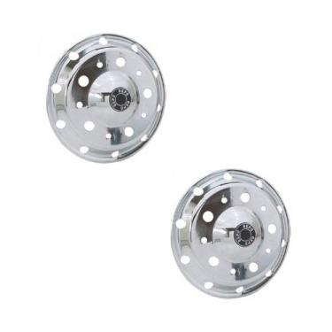 Imagem de Kit Calota Volkswagen Americana Pneu Sem Câmara Aro 22,5 - Bepo