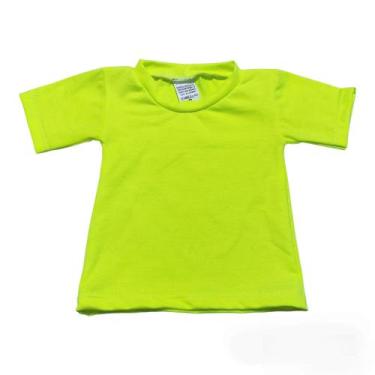 Imagem de Camiseta básica bebê e infantil - Kadu modas, Amarelo neon, 14