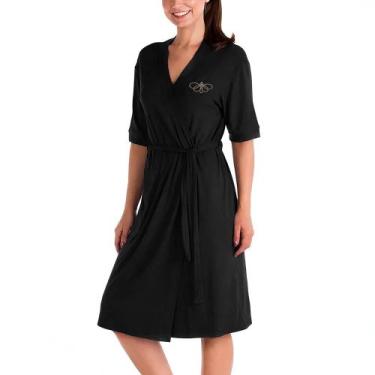 Imagem de Robe Confortável e Pratico Para Pos Operatorio 900 - Rigel, Preto, P