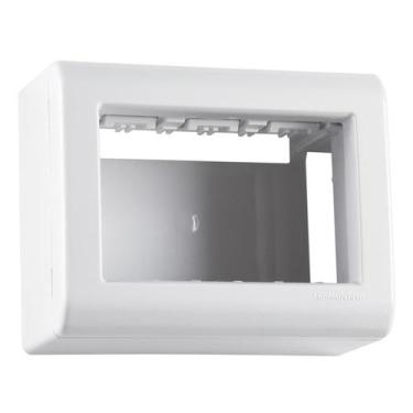 Imagem de Caixa De Sobrepor Para 3 Módulos Lizflex Tramontina, Branco
