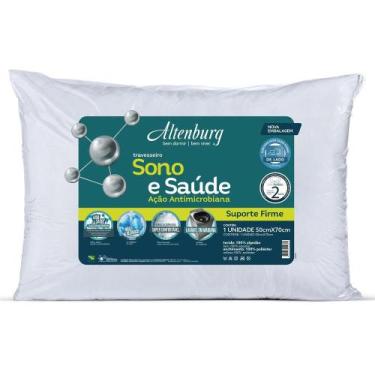 Imagem de Travesseiro Altenburg Sono e Saúde Suporte Firme Dormir de Lado 50x70 