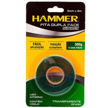 Imagem de Fita dupla face ultra forte 9mm x 2m Hammer