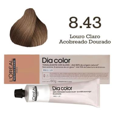 Imagem de Tonalizante Dia Color 8.43 Louro Claro Acobreado Dourado - L'oreal Pro