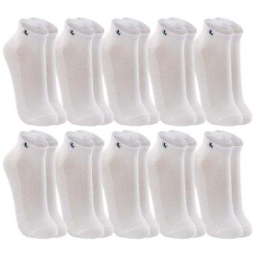 Imagem de Kit De Meias Cano Curto Lupo - Unissex, M, Branco