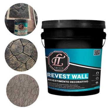 Imagem de Efeito Pedra Natural Em Parede Revestwall - LT Shiner, 5 KG