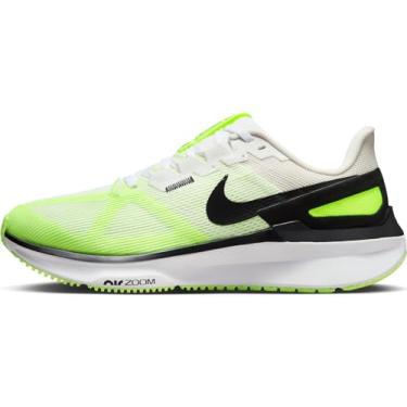 Imagem de NIKE Air Zoom Structure 25 Sapatilhas de corrida para homem, White Black Volt Phantom, 45 EU